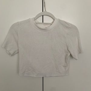 Alo Yoga Shelter Short Sleeve Top in Pristine Heather